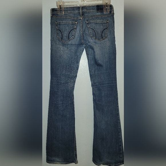 Hollister Denim Jeans 5 pocket decorative stitching - Picture 2 of 11